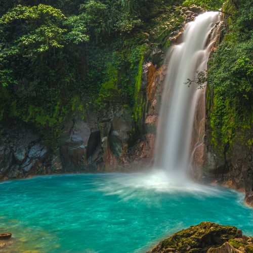 Beautiful Rio Celeste Waterfall