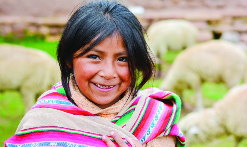 Petite fille Aymara en Bolivie