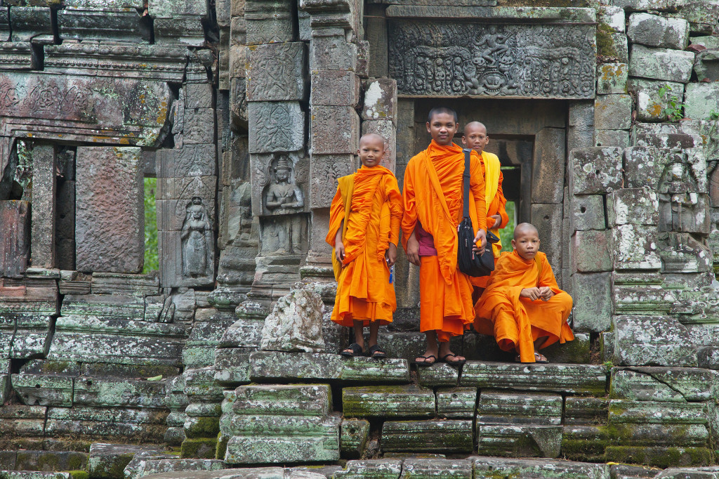 Moine au Cambodge