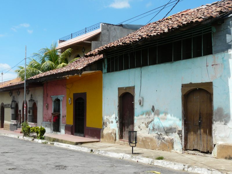 Dans les rues de Leon au Nicaragua