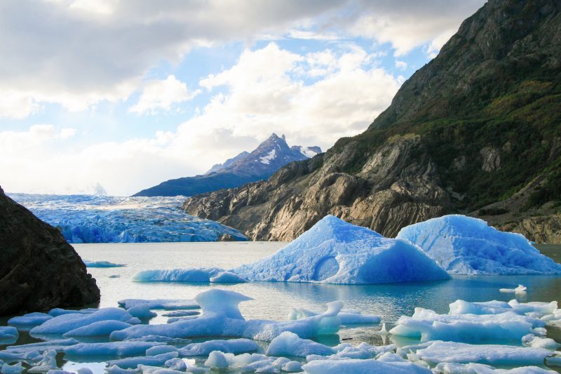 Glacier Torres del Paine, Patagonie