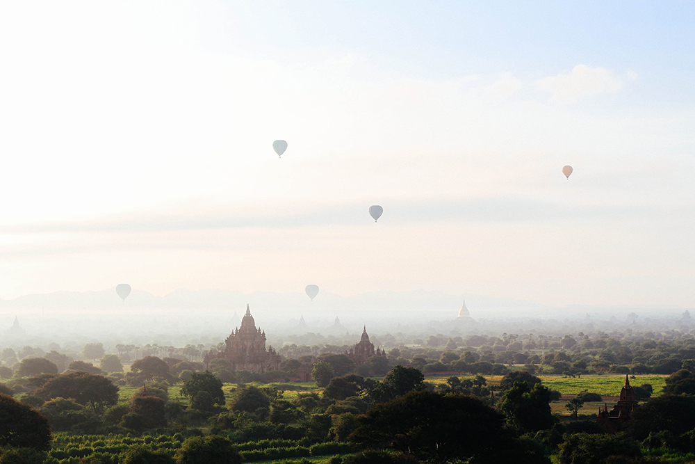 bagan montgolfière voyage sur mesure Birmanie