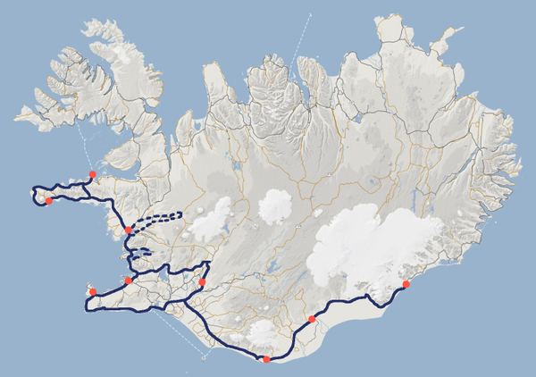 carte voyage islande