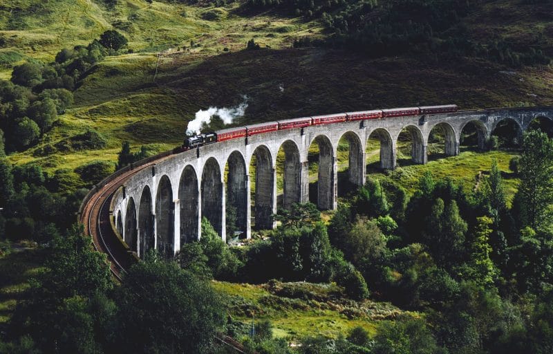 Viaduc de Glenfinnan, lieu de tournage en Ecosse