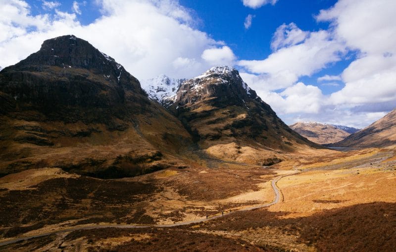 Glen Coe, vallée en Ecosse, lieu de tournage en Ecosse