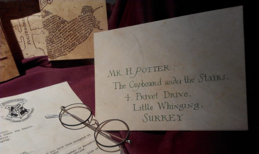 Harry Potter, lettre pour Poudlard