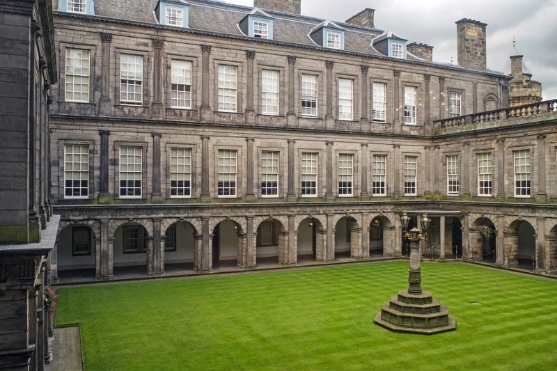 Holyroodhouse à Edimbourg en Ecosse