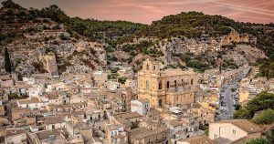 Ville baroque en Sicile en Italie