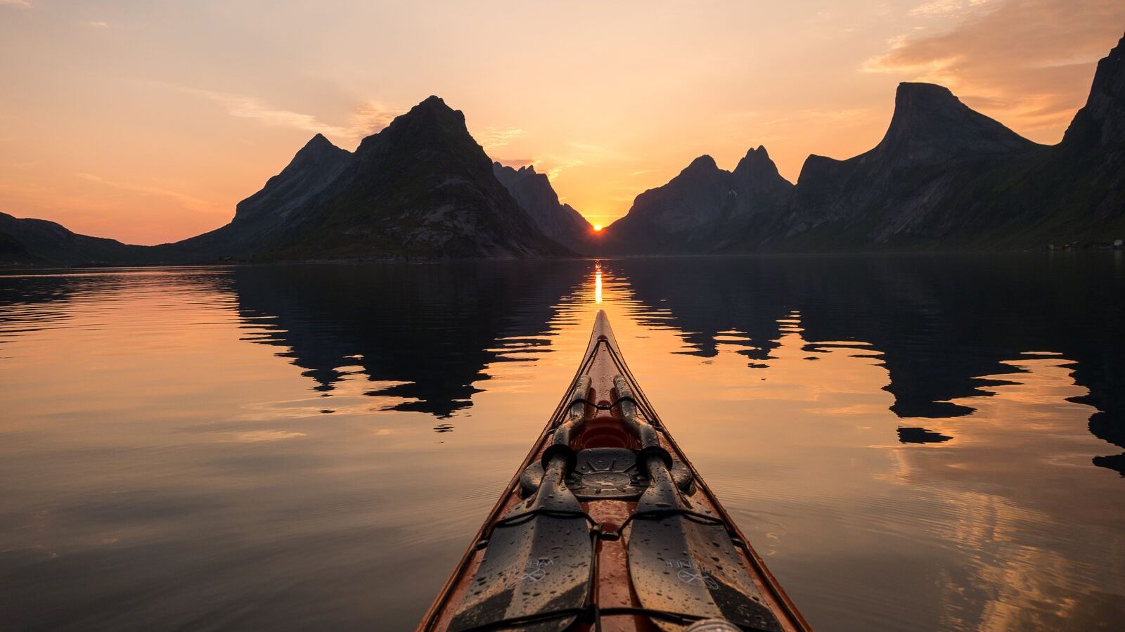 Kayak dans les fjords