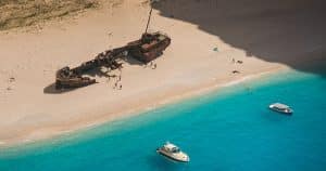 Plage de Navagio en Grèce