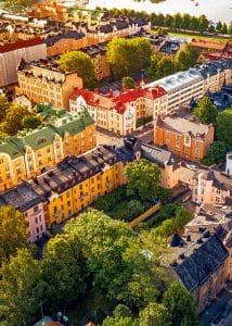 Helsinki vu du ciel