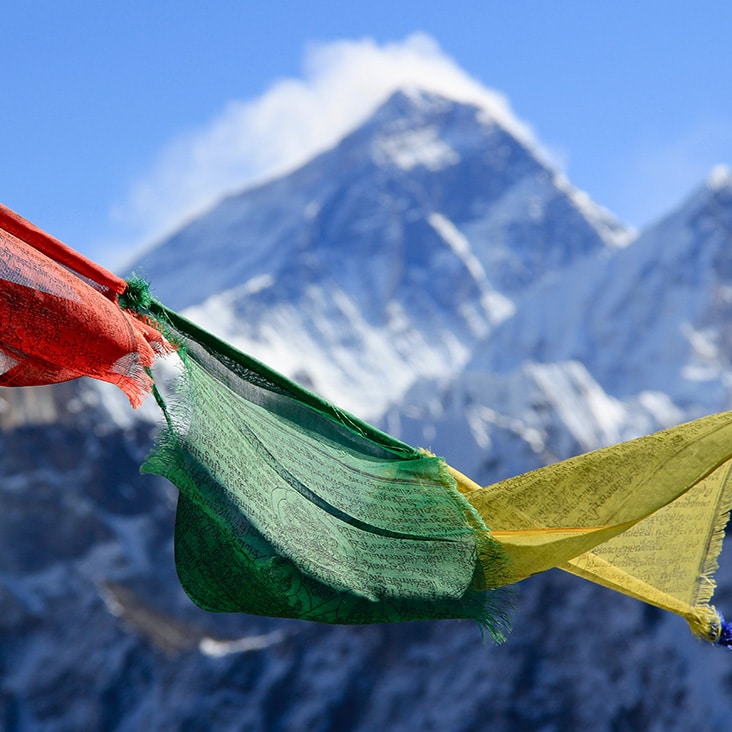 drapeau de prière au Népal