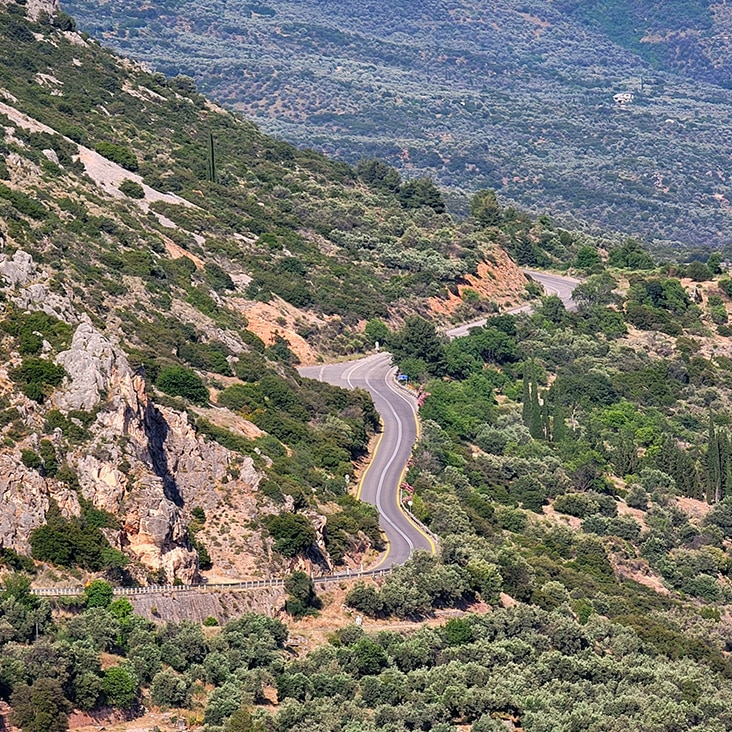route en Grèce