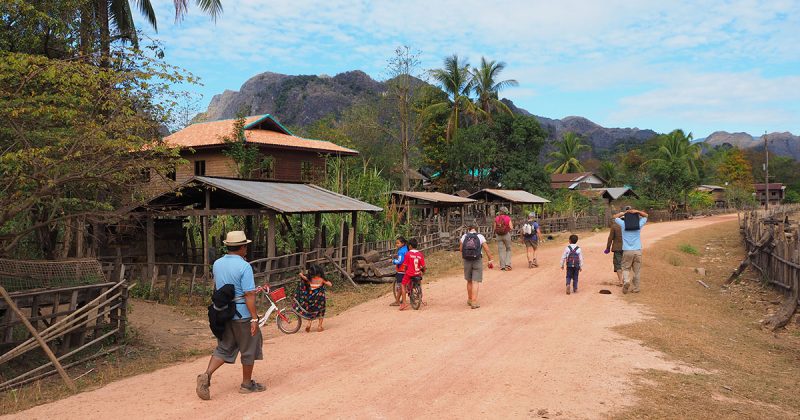visite des villages au Laos