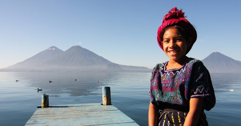 Portrait filette lac Atitlan