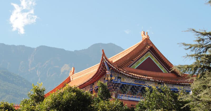 temple à Dali en Chine
