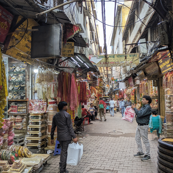 dans les rues de New Delhi